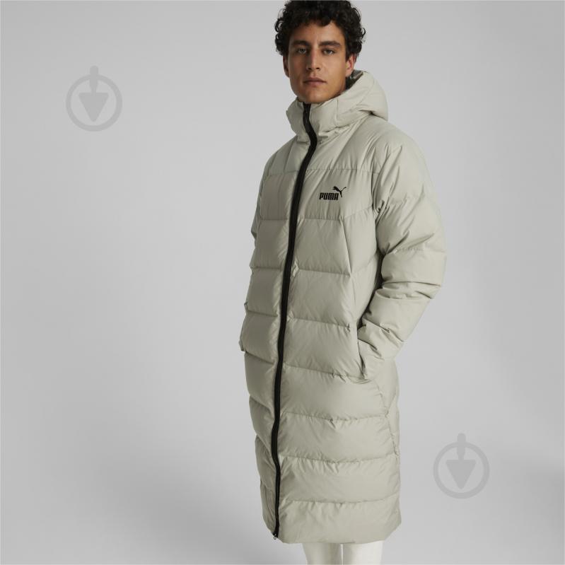 Пальто мужская зимняя Puma LONG HOODED DOWN COAT 84931768 р.S белая - фото 3