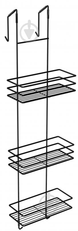 Полка для ванной 3-ярусная черная - фото 3 Полка для ванной 3-ярусная черная - фото 3