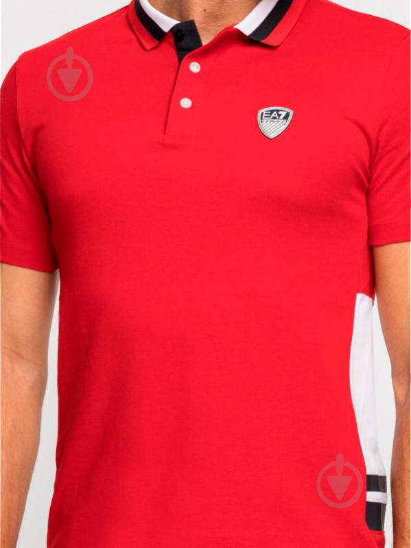 Поло EA7 JERSEY_POLO_SHIRT 3GPF82-PJ61Z-1450 L червоний - фото 3