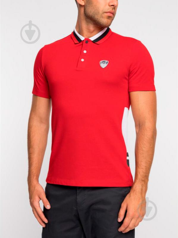 Поло EA7 JERSEY_POLO_SHIRT 3GPF82-PJ61Z-1450 L червоний - фото 2