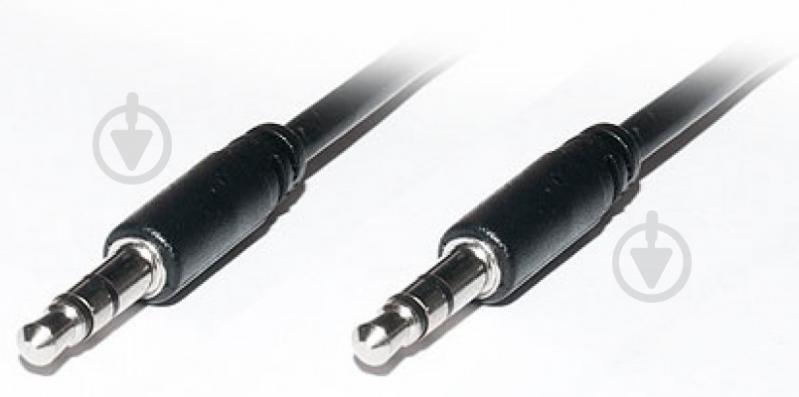 Кабель Real-el mini-jack 3,5 мм 1 м чорний (Audio Pro 3.5mm M - 3.5mm M 1m) - фото 2