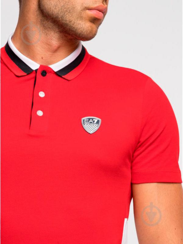 Поло EA7 JERSEY_POLO_SHIRT 3GPF82-PJ61Z-1450 р.S червоний - фото 4