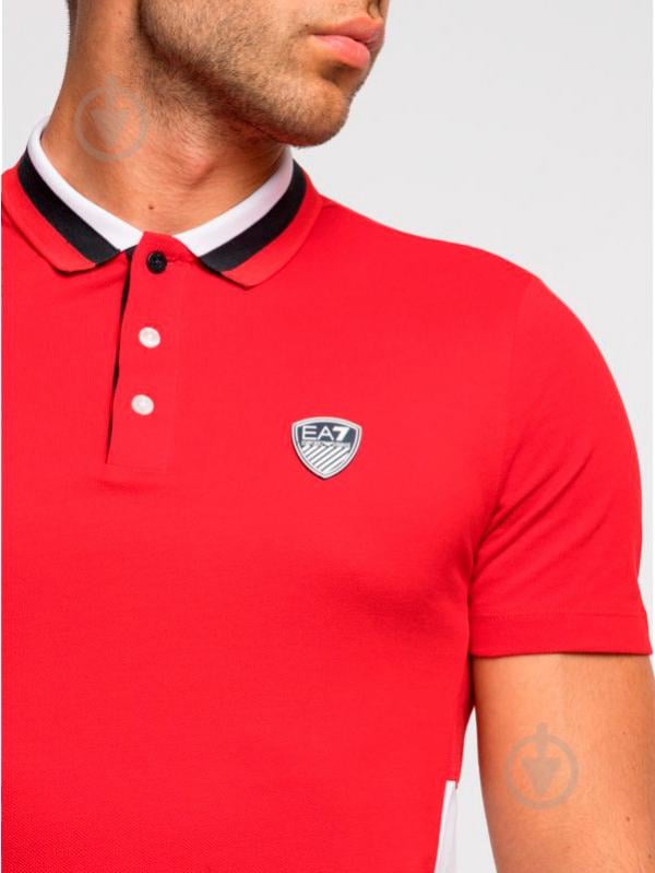 Поло EA7 JERSEY_POLO_SHIRT 3GPF82-PJ61Z-1450 р.XL червоний - фото 5