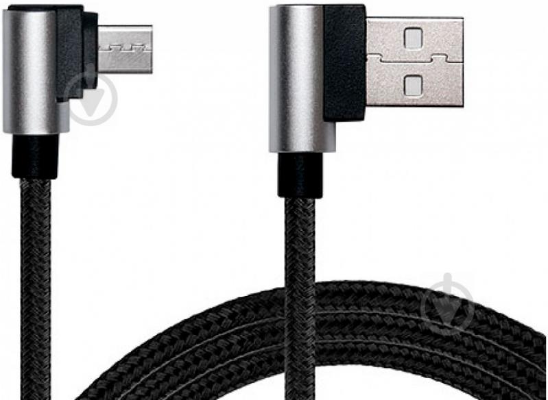 Кабель Real-el USB – microUSB 1 м чорний (USB 2.0 Premium AM-Micro USB 1) - фото 3