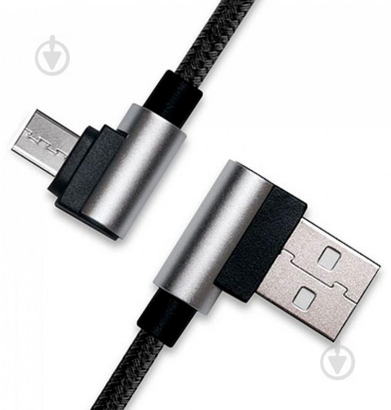 Кабель Real-el USB – microUSB 1 м чорний (USB 2.0 Premium AM-Micro USB 1) - фото 4