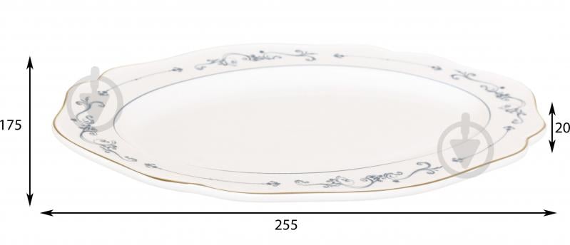 Блюдо овальне Fiora Austen 25,3x17,3 см порцеляна - фото 2 Блюдо овальне Fiora Austen 25,3x17,3 см порцеляна - фото 2