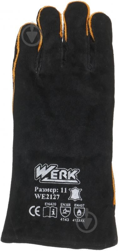 Краги Werk с покрытием спилок 2XL (11) WE2127 - фото 2