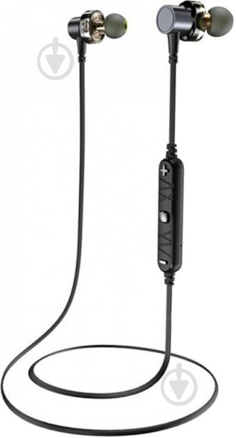 Bluetooth-гарнитура Awei X660BL Bluetooth Dual Driver Earphone grey (F_92200) - фото 1