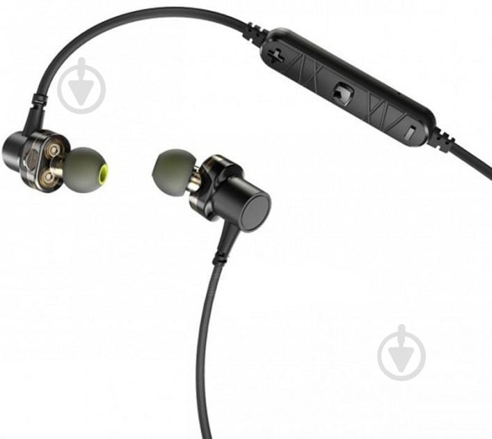 Bluetooth-гарнитура Awei X660BL Bluetooth Dual Driver Earphone grey (F_92200) - фото 3