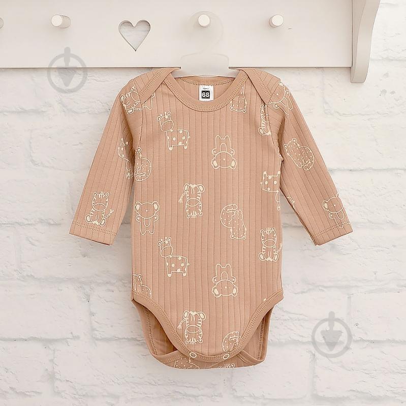 Боді дитяче унісекс Blanka Тваринки р.74-80 бежевий 110840 - фото 2