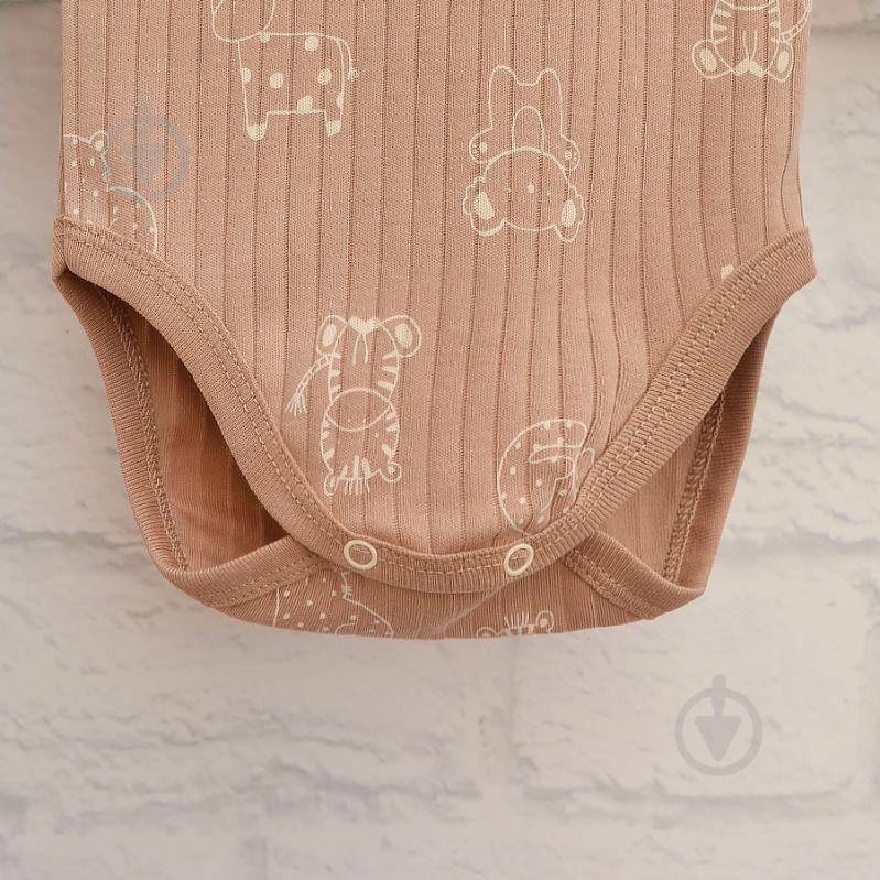 Боді дитяче унісекс Blanka Тваринки р.74-80 бежевий 110840 - фото 3