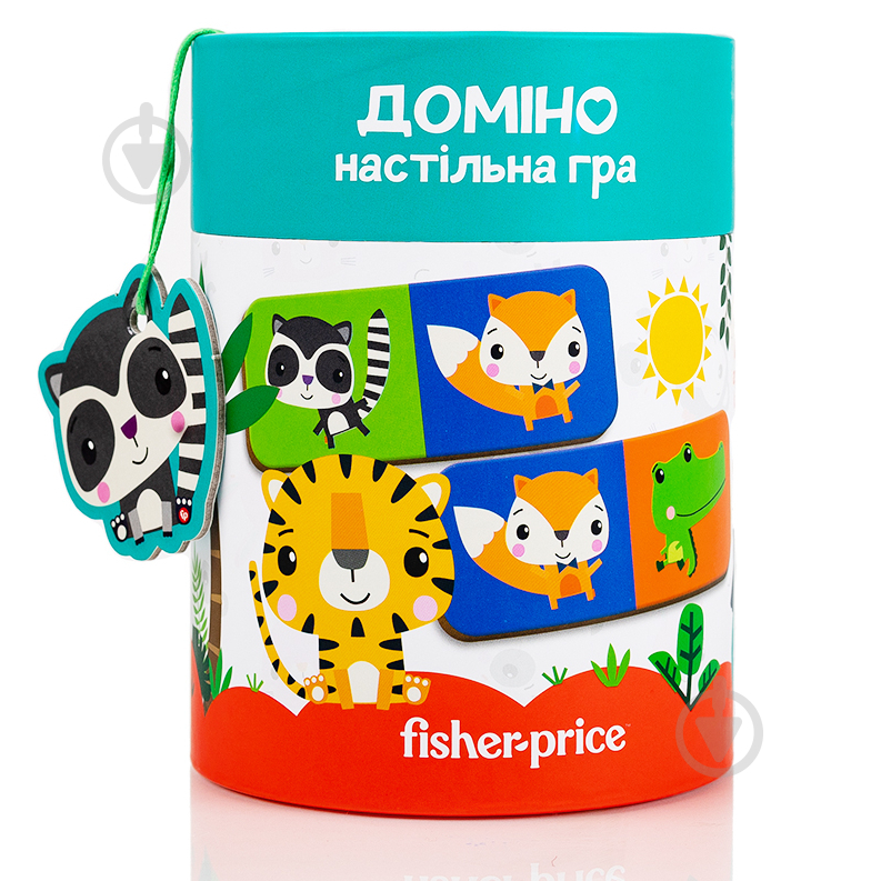 Гра настільна Vladi Toys Fisher Price Доміно в тубусі VT2910-03 - фото 1