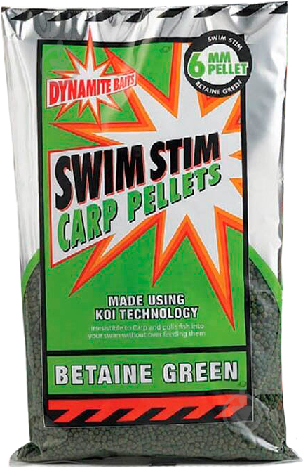 Пеллетс Dynamite Baits Swim Stim Betaine Green Carp Pellets 900 г Swim Stim DY101 - фото 1