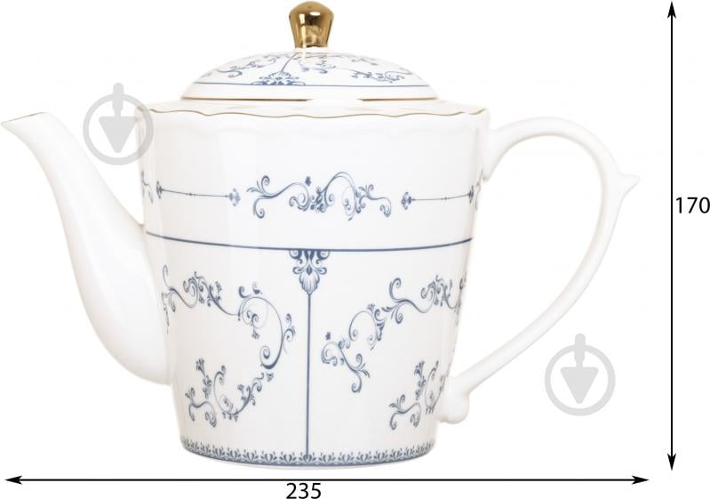 Чайник заварювальний Fiora Austen 1,2 л порцеляна - фото 2 Чайник заварювальний Fiora Austen 1,2 л порцеляна - фото 2