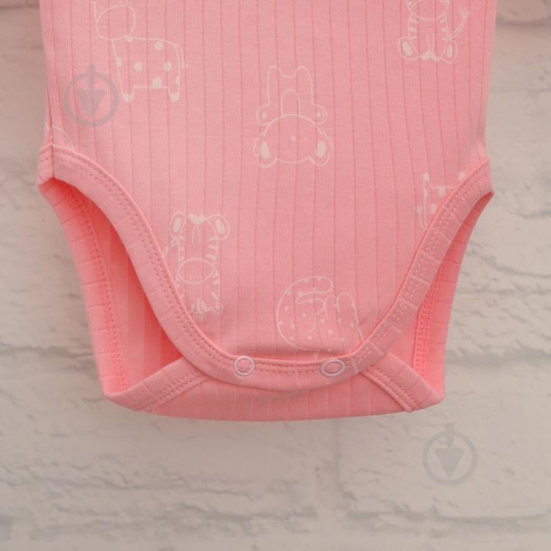 Боді дитяче для дівчинки Blanka Тваринки р.74-80 рожевий 110841 - фото 3 Боді дитяче для дівчинки Blanka Тваринки р.74-80 рожевий 110841 - фото 3