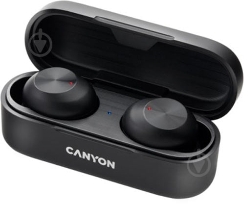 Bluetooth-гарнитура Canyon TWS-1 black (CNE-CBTHS1B) - фото 1