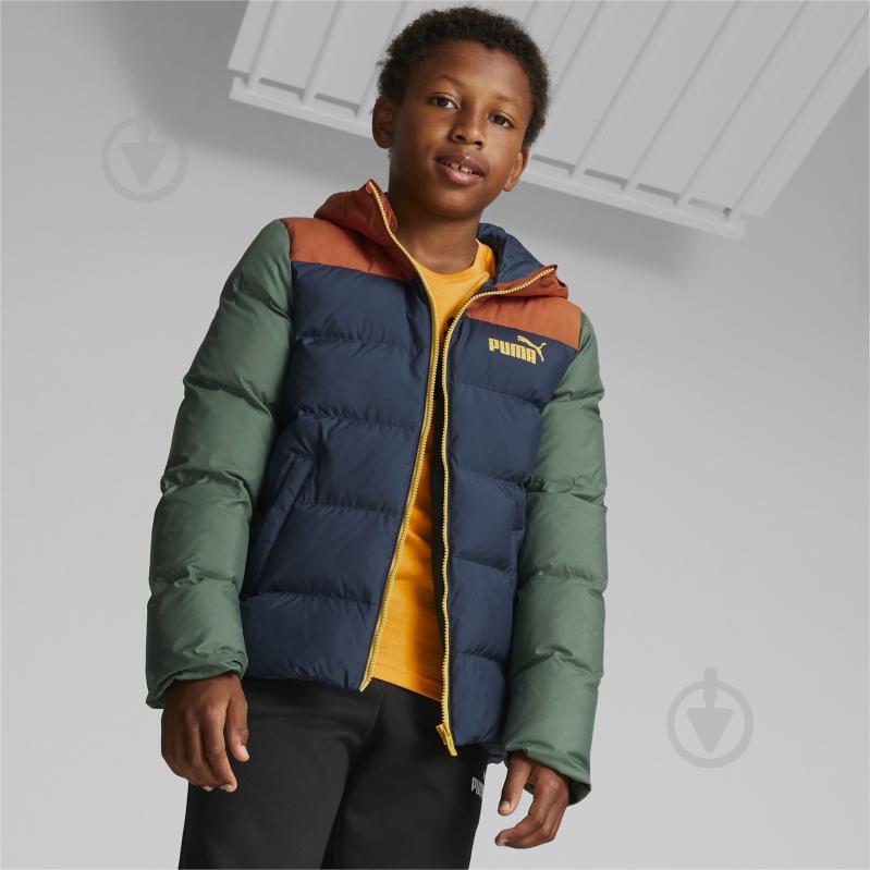 Куртка для хлопчиків Puma COLOURBLOCK POLYBALL HOODED JACKET 84986064 різнокольорова - фото 2