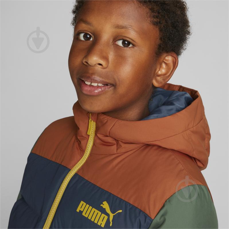 Куртка для хлопчиків Puma COLOURBLOCK POLYBALL HOODED JACKET 84986064 різнокольорова - фото 3