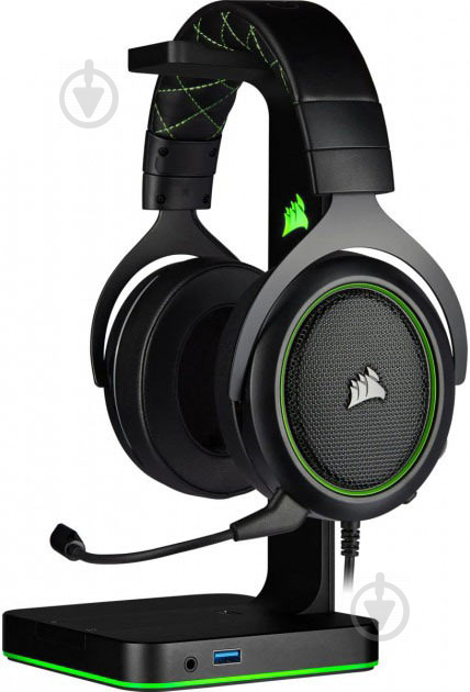 Наушники Corsair HS50 Pro Stereo Gaming Headset black/green (CA-9011216-EU) - фото 6