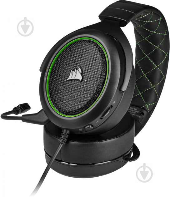 Наушники Corsair HS50 Pro Stereo Gaming Headset black/green (CA-9011216-EU) - фото 3