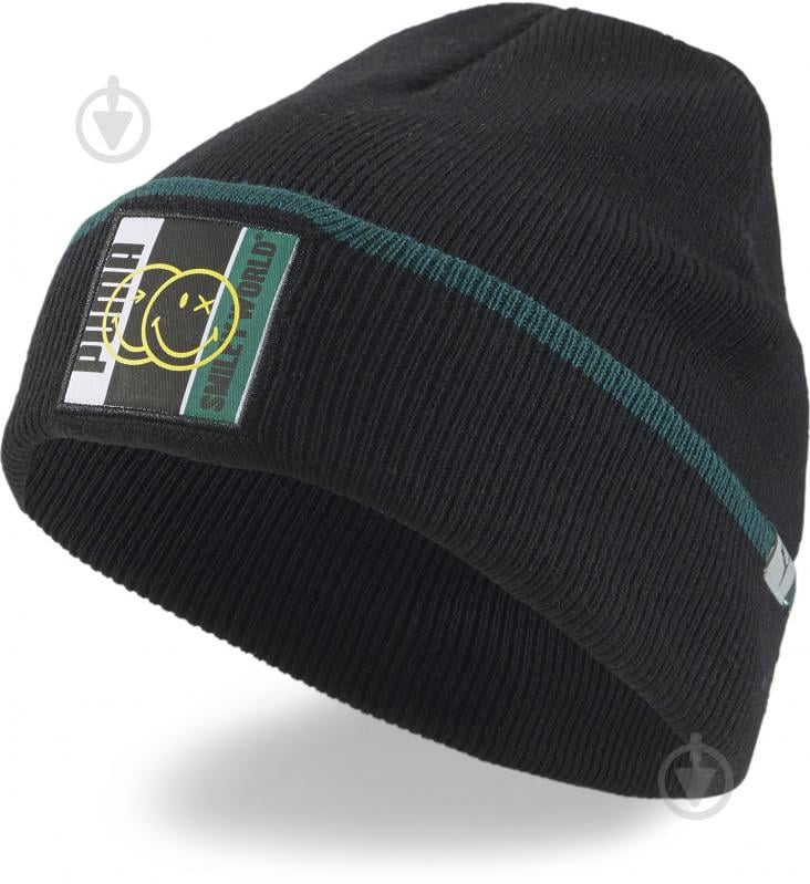 Шапка Puma PUMA X SW CUFFLESS BEANIE 2407001 р.one size чорний - фото 1