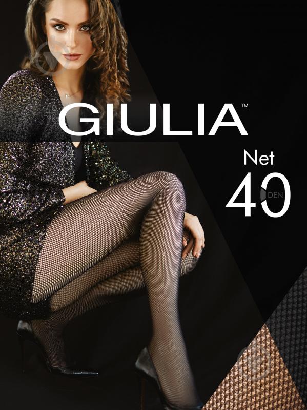 Колготки Giulia Net 40 den 3 nero - фото 1