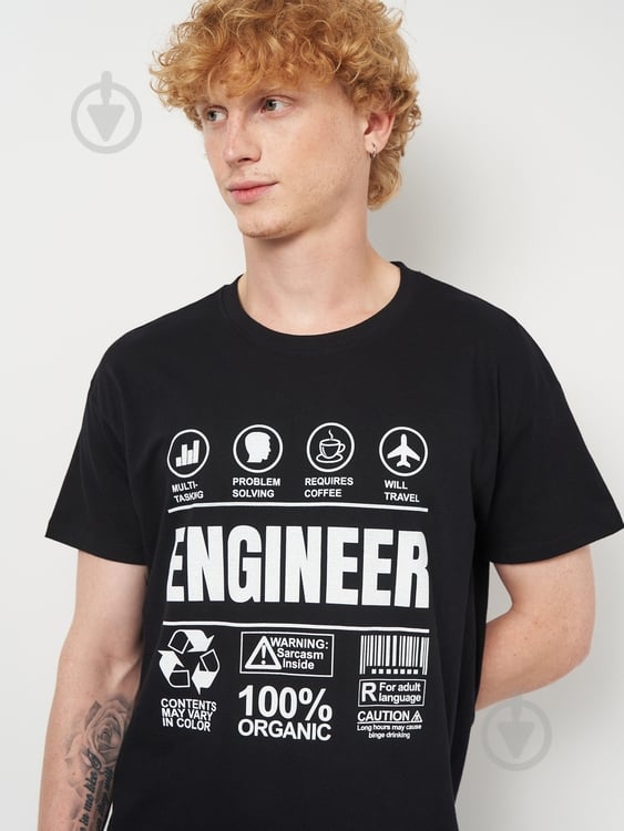 Футболка чоловіча Bergamo Regent Engineer 11380309/398XXL р.XXL чорний - фото 2 Футболка чоловіча Bergamo Regent Engineer 11380309/398XXL р.XXL чорний - фото 2