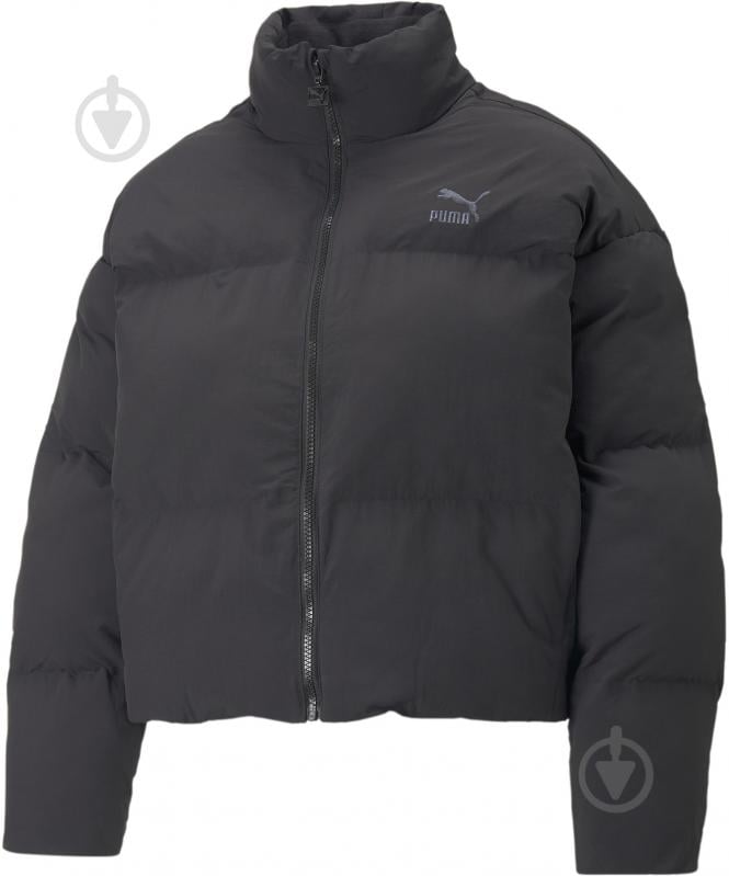 Куртка жіноча демісезонна Puma CLASSICS OVERSIZED SHORT POLYBALL PUFFER 53557401 р.XS чорна - фото 1