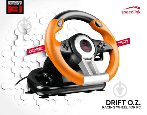 Игровой руль Speedlink DRIFT O.Z. Racing Wheel SL-6695-BKOR-01 SL-6695-BKOR-01 - фото 5