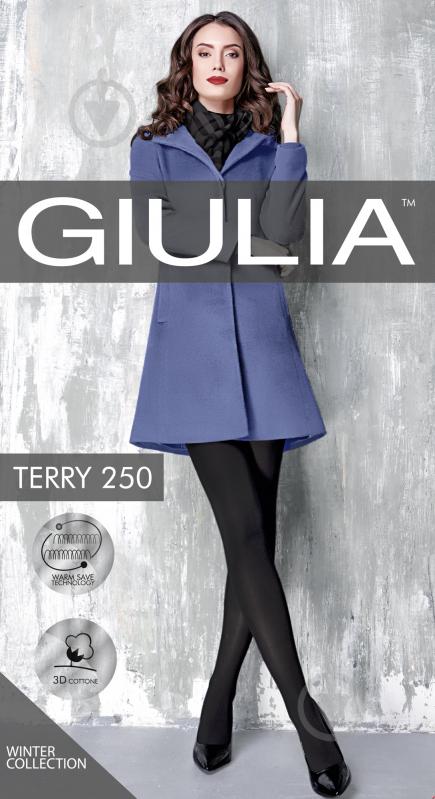 Колготки Giulia Terry 250 den 5 nero - фото 1