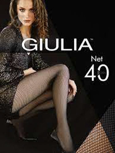 Колготки Giulia Net 40 den 4 nero - фото 1