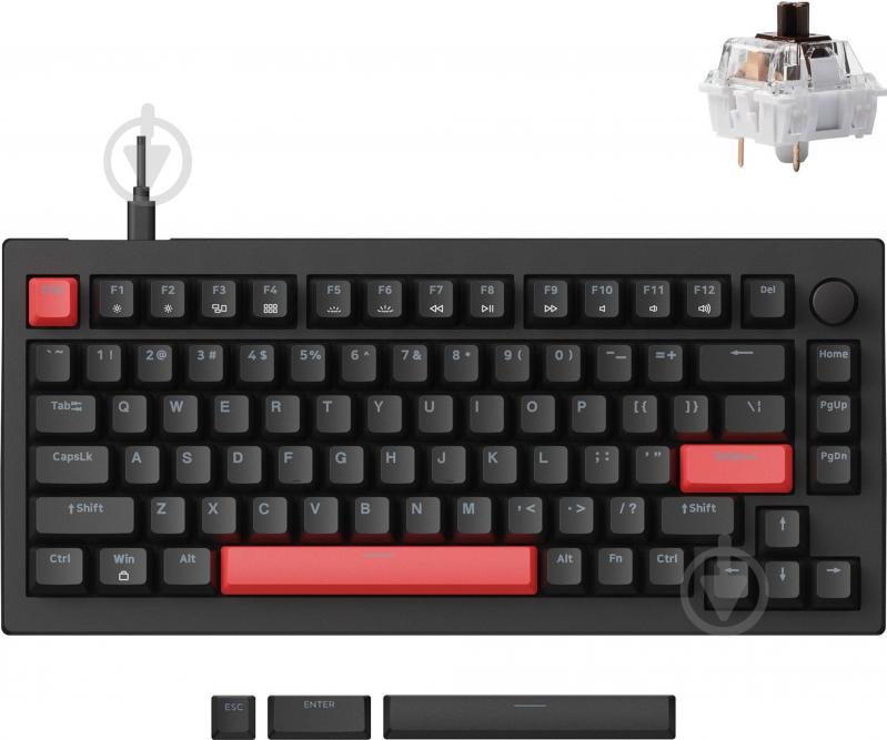 ᐉ Клавиатура Lemokey X4 84 Key Red Led Keychron Brown (X4-A3-UA