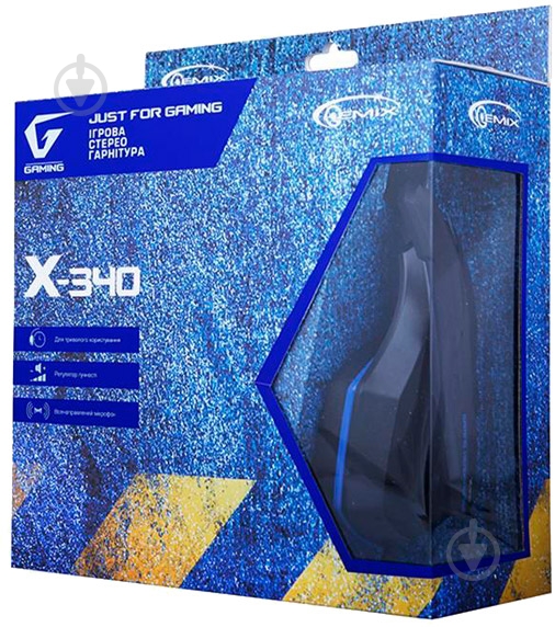 Гарнітура Gemix X-340 black/blue (4300096) - фото 5