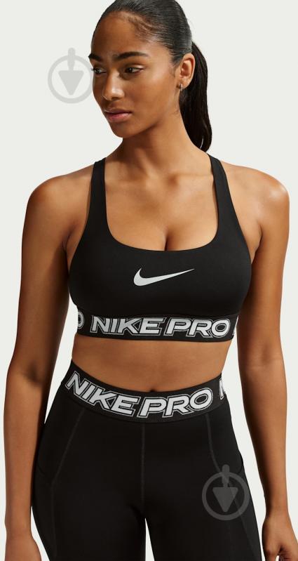 Бра Nike Pro IF0214-010 р.XS черный - фото 1