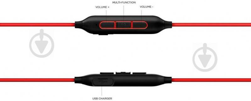 Гарнітура 1More iBFree Sport Wireless Mic E1018BT red - фото 4