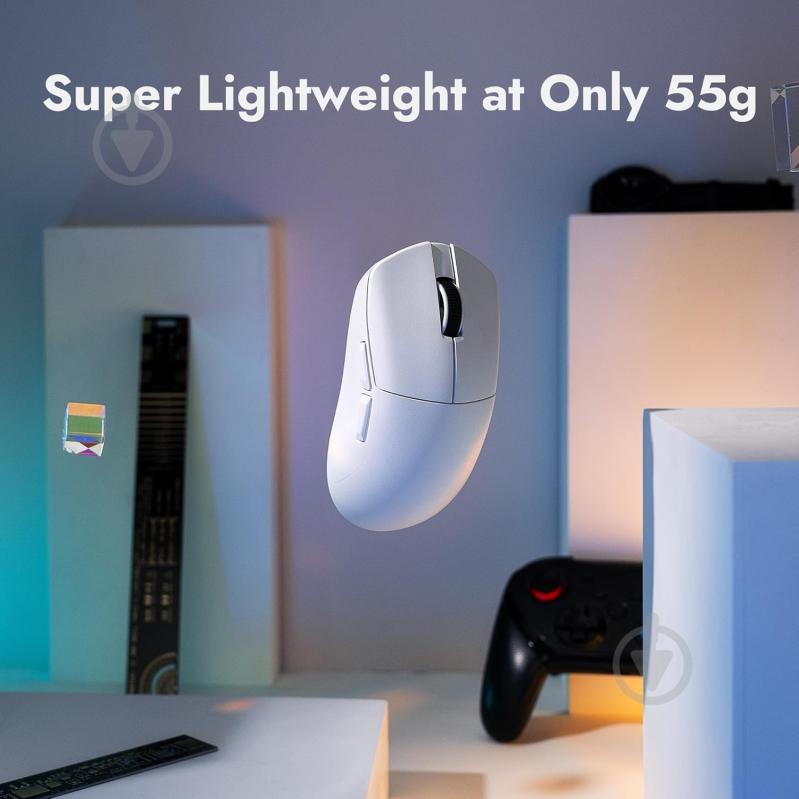 Мышка Lemokey G1 USB-A/USB-C/WL/BT 8K white (G1-A2) - фото 4