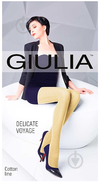 Колготки Giulia Delicate Voyage 150 den 4 кремовый - фото 1