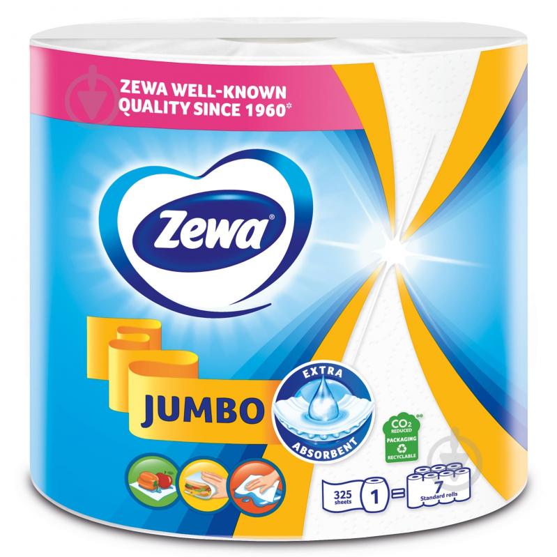 Бумажные полотенца Zewa Jumbo 325 отрывов двухслойная 1 шт. - фото 2