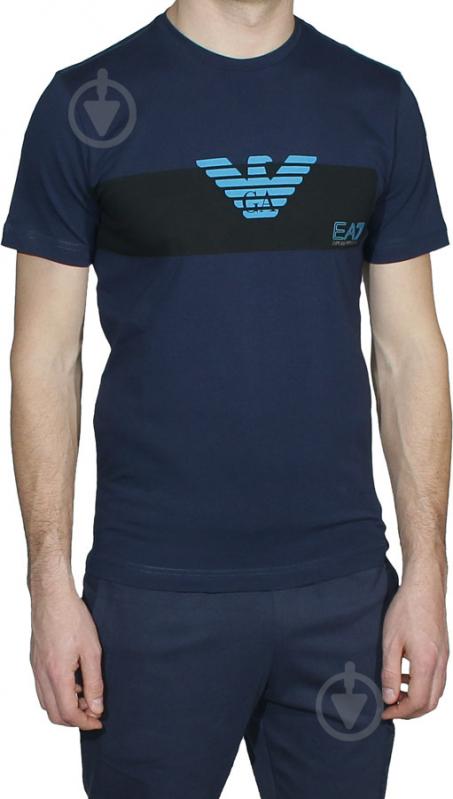 Футболка EA7 JERSEY_T-SHIRT 3GPT10-PJP6Z-1554 р.S блакитний - фото 1