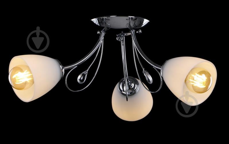 Люстра стельова Accento lighting Korsika ALPL-PL39996-3 3x60 Вт E27 хром - фото 2