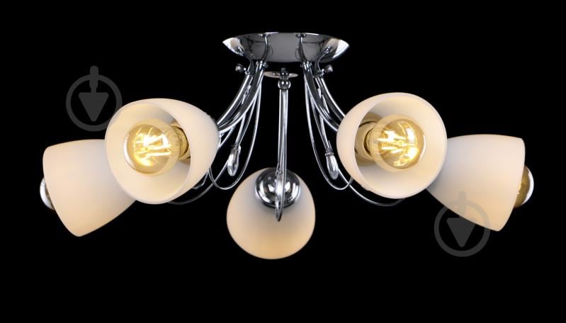 Люстра потолочная Accento lighting Korsika ALPL-PL39996-5 5x60 Вт E27 хром - фото 2