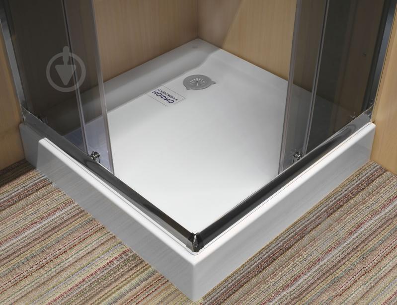 Поддон акриловый ScandiSPA Smart 90x90 с сифоном Basik - фото 1