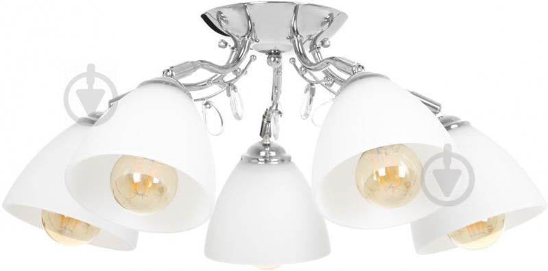 Люстра стельова Accento lighting Cannes ALPL-PL77521-5 5x60 Вт E27 хром - фото 1