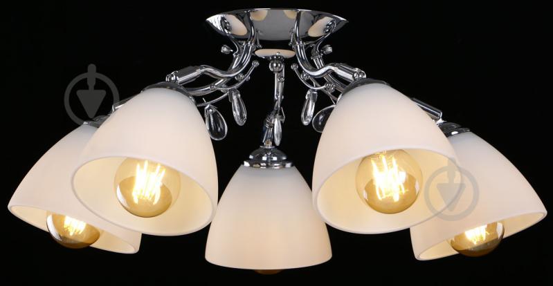 Люстра стельова Accento lighting Cannes ALPL-PL77521-5 5x60 Вт E27 хром - фото 2