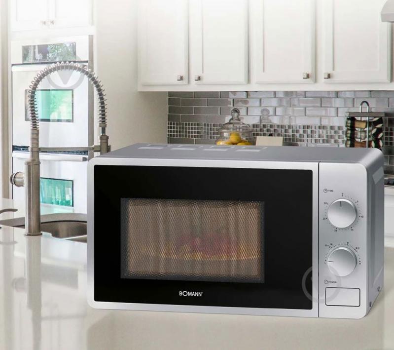 Микроволновая печь Bomann MW 6014 CB silver - фото 3