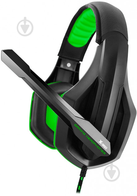 Гарнитура Gemix X-350 black/green (4300097) - фото 1 Гарнитура Gemix X-350 black/green (4300097) - фото 1