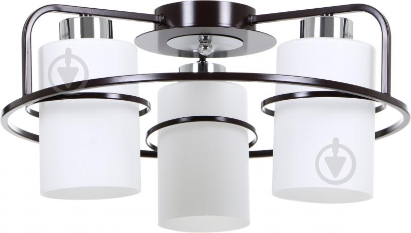 Люстра потолочная Accento lighting Normandia ALPL-PL17108-3 3x60 Вт E27 венге - фото 1