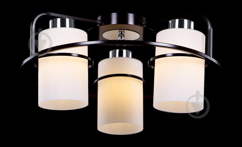 Люстра потолочная Accento lighting Normandia ALPL-PL17108-3 3x60 Вт E27 венге - фото 2