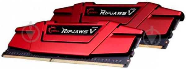 Оперативна пам'ять G.Skill DDR4 SDRAM 16 GB (2x8GB) 3000 MHz (F4-3000C15D-16GVR) RipjawsV Red - фото 2