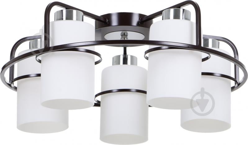 Люстра стельова Accento lighting Normandia ALPL-PL17108-5 5x60 Вт E27 венге - фото 1